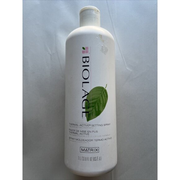 VINTAGE MATRIX BIOLAGE THERMAL ACTIVE SETTING SPRAY REFILL 33.8OZ GREEN LEAF NEW - Picture 1 of 4
